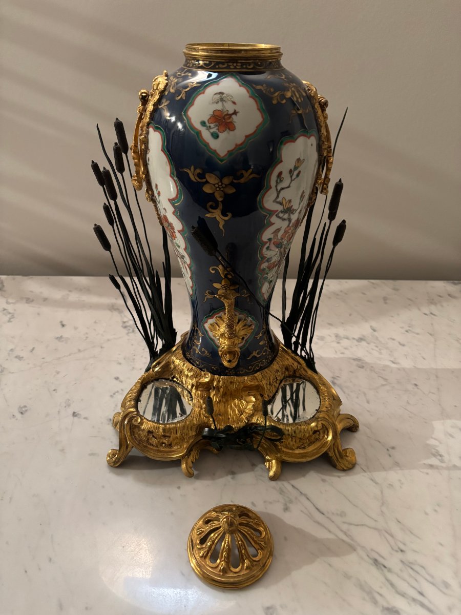 Fontaine à Parfum en porcelaine de Chine d'époque Kangxi-photo-4