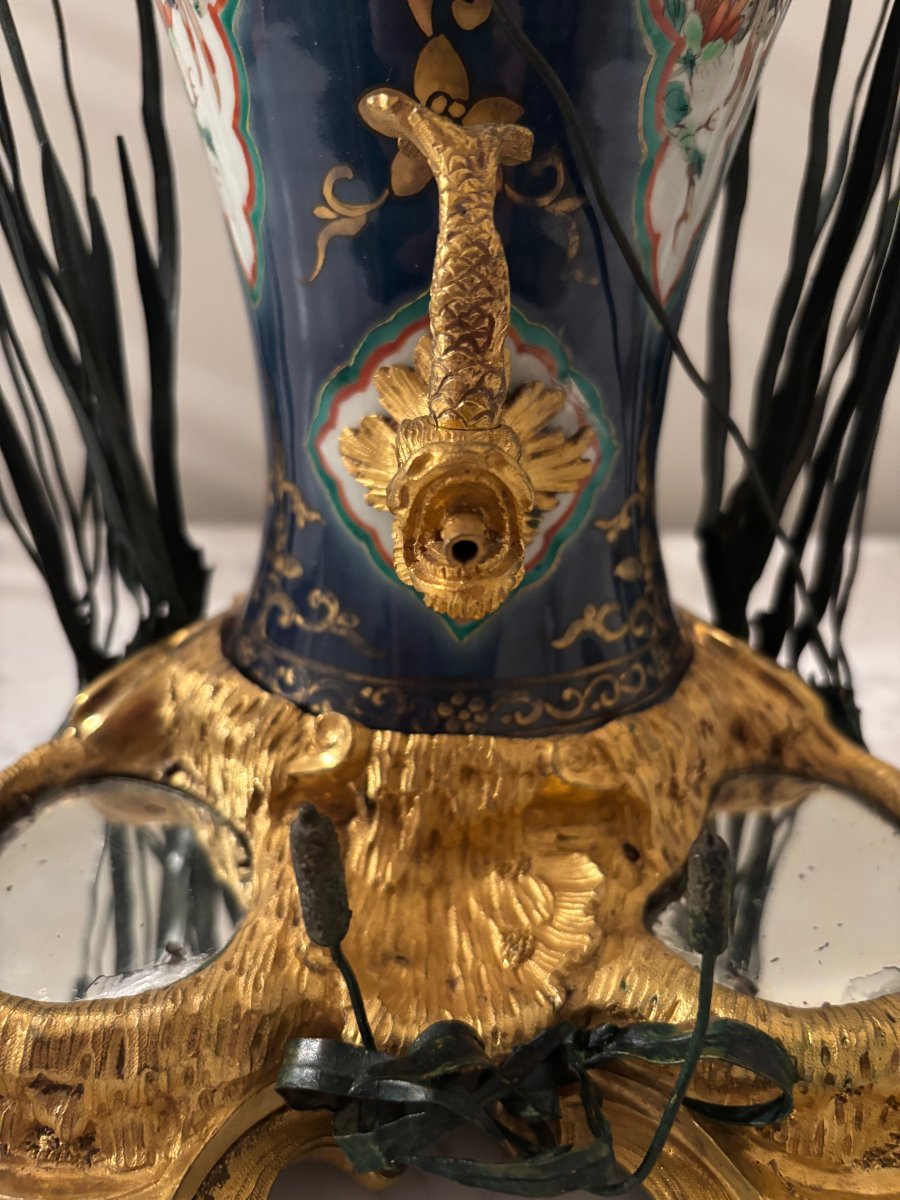 Fontaine à Parfum en porcelaine de Chine d'époque Kangxi-photo-2