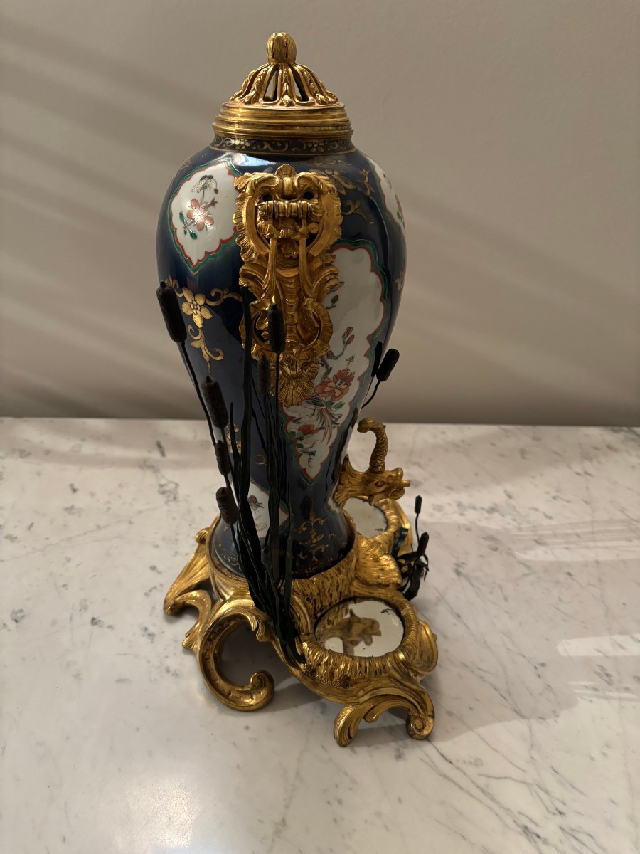 Fontaine à Parfum en porcelaine de Chine d'époque Kangxi-photo-4