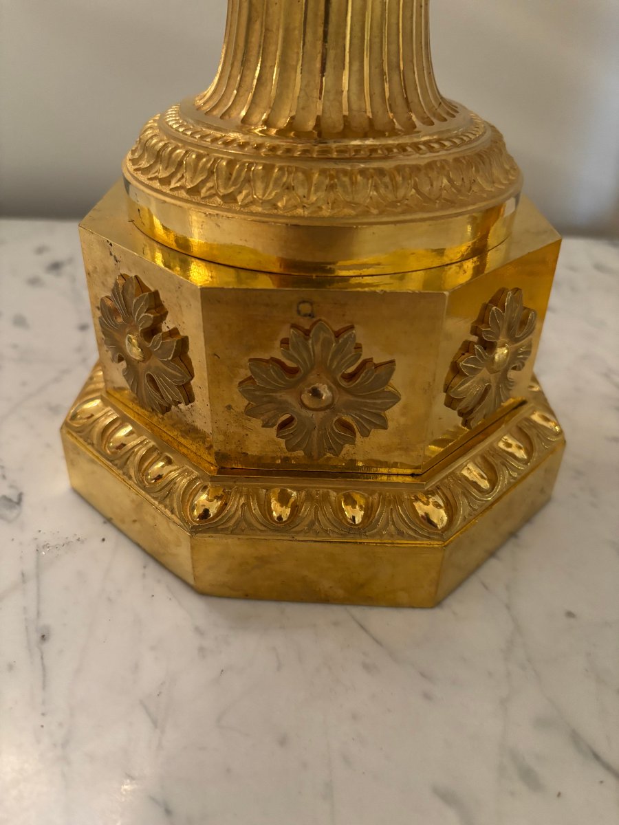 Paire de vases en bronze d'époque Louis XVI attribués à François Rémond (1747-1812)-photo-3
