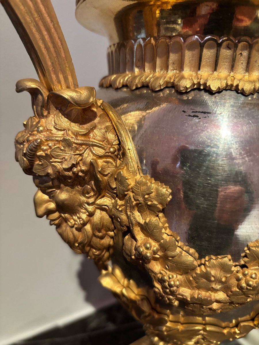 Paire de vases en bronze d'époque Louis XVI attribués à François Rémond (1747-1812)-photo-7