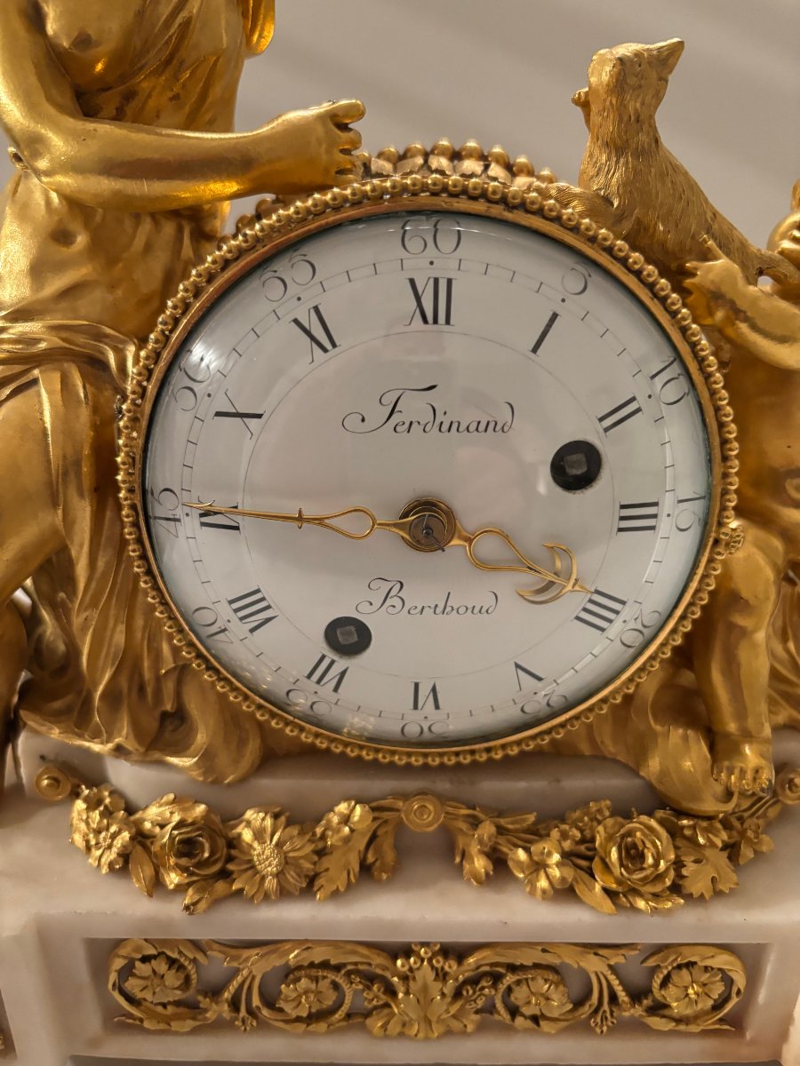 Louis XVI Period Clock Signed By Ferdinand Berthoud-photo-2