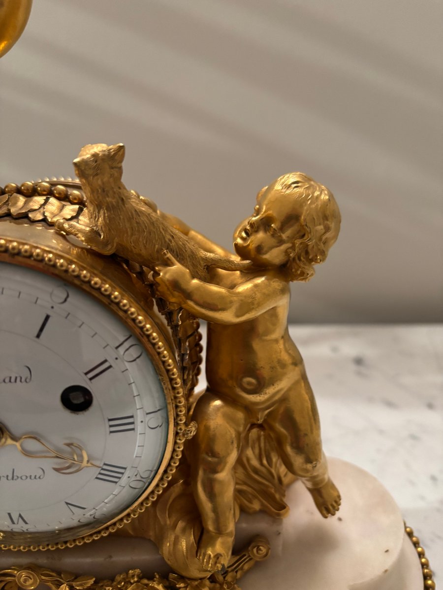 Louis XVI Period Clock Signed By Ferdinand Berthoud-photo-1