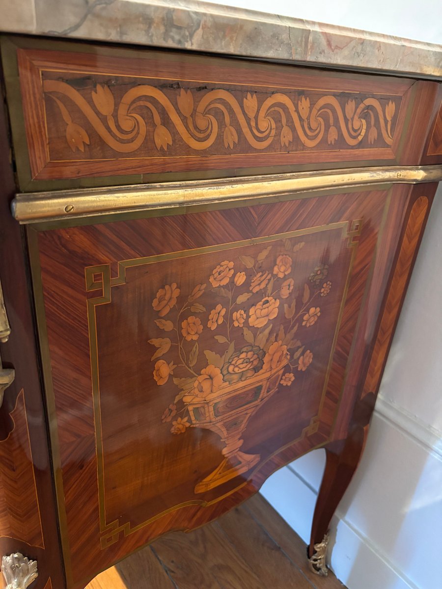 Antique Chest Of Drawers From The Louis XV–louis XVI Transition Period, Attributed To Topino-photo-4