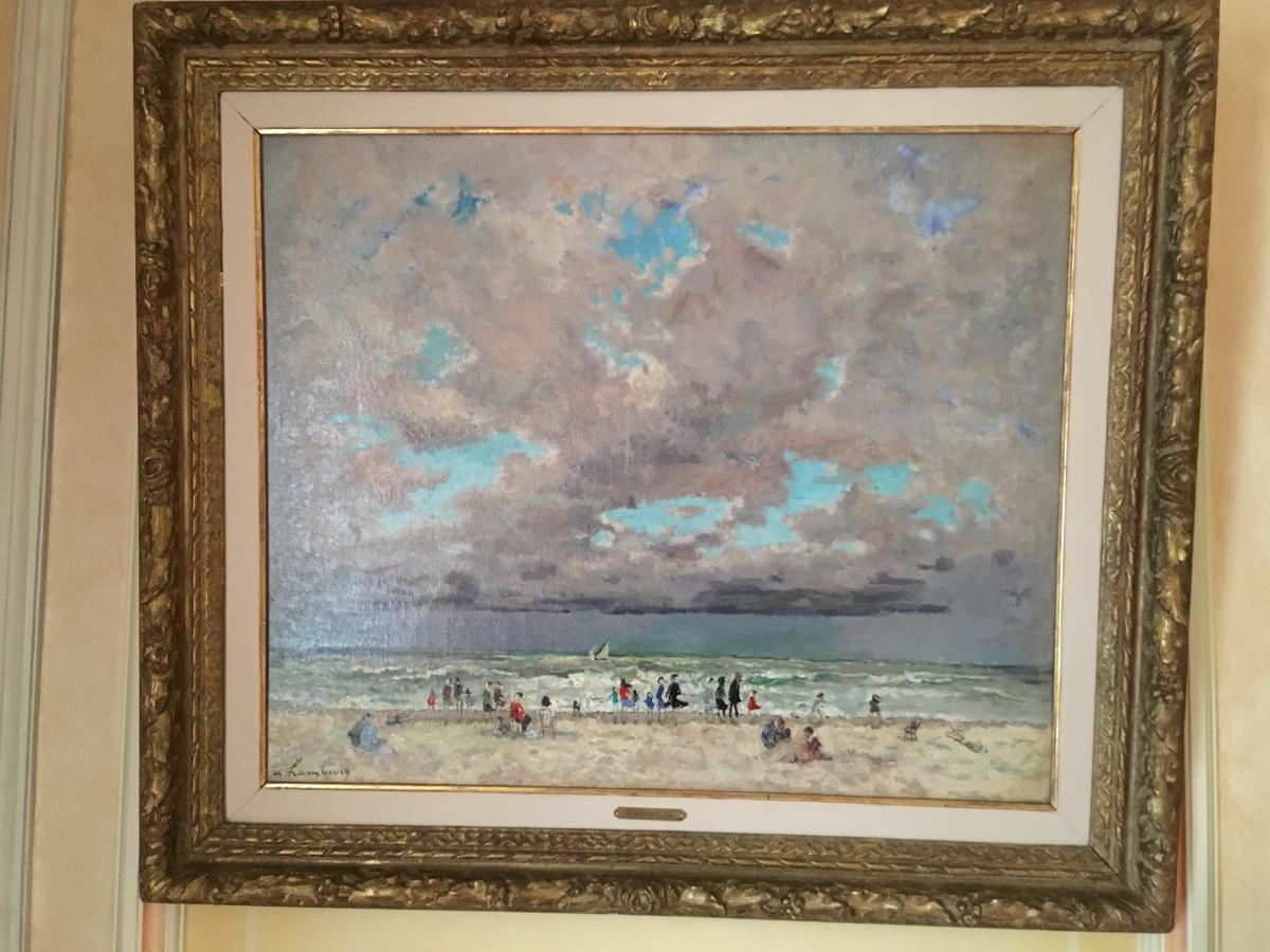 A Beach In Normandy By André Hambourg (1909-1999)