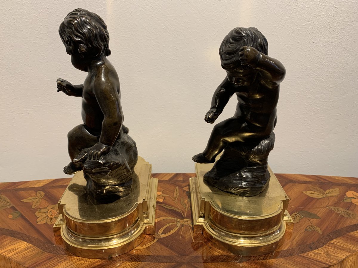 Pair Of Louis XVI Period Putti-photo-2