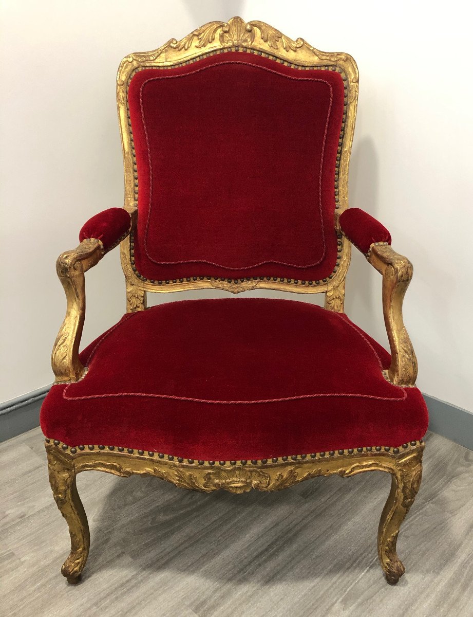Suite Of Four Important Regence Period Armchairs-photo-4
