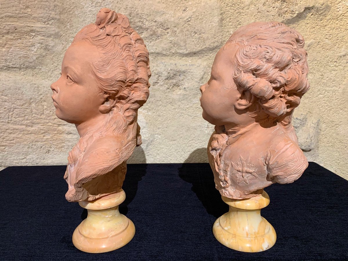 Pair Of Busts Of Children-photo-4