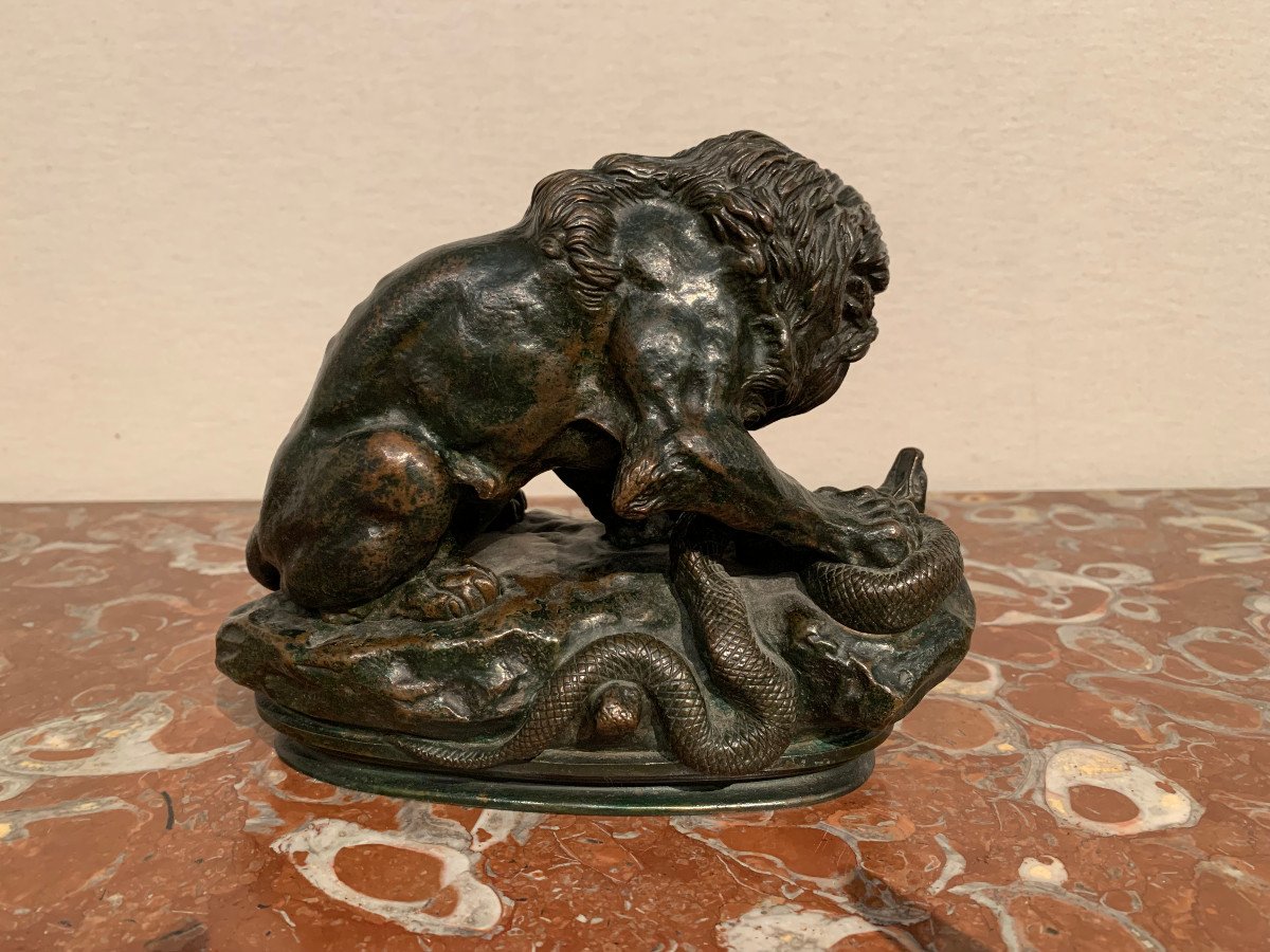 Lion With A Snake,  Alfred Barye-photo-3