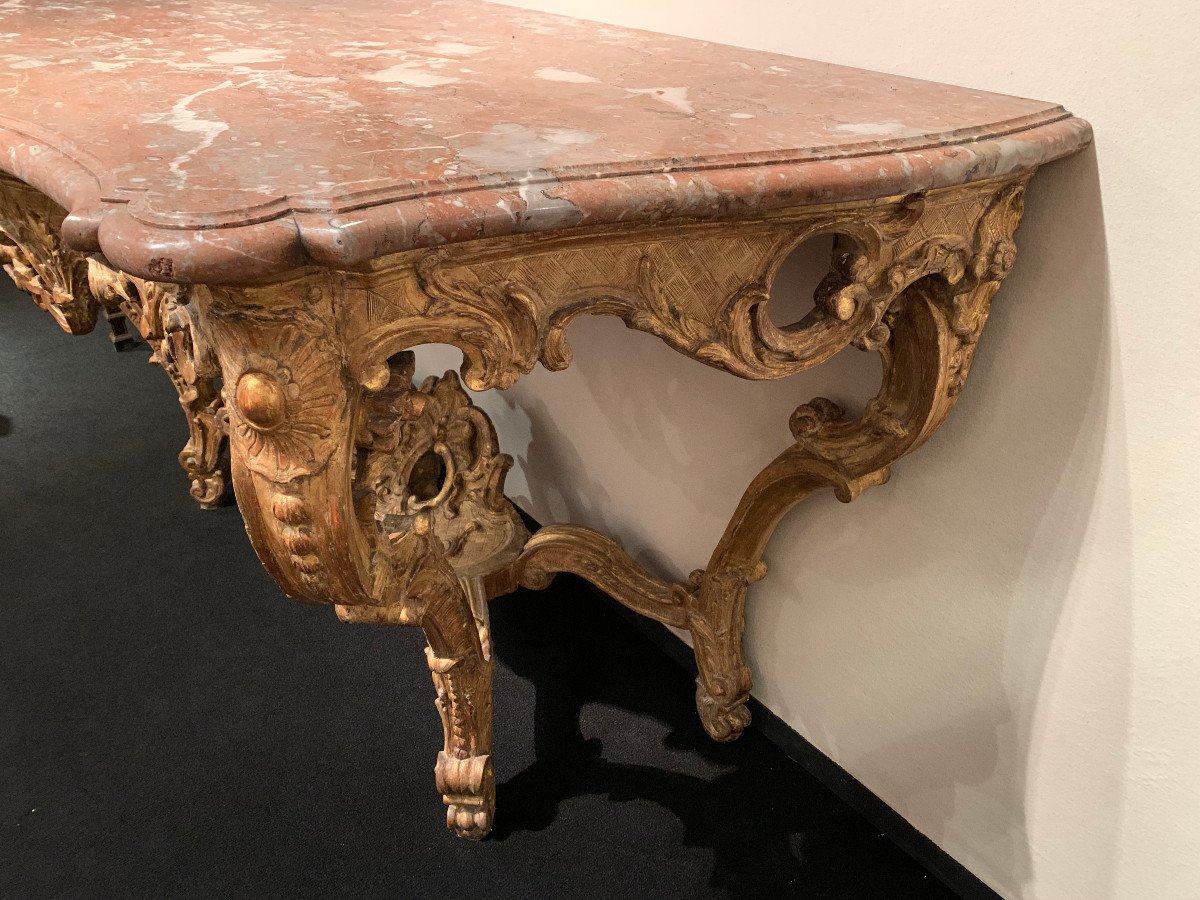 Grande console d'époque Louis XV-photo-4