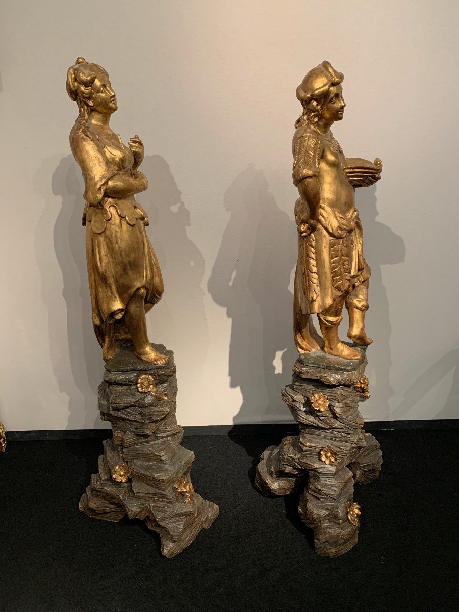 Pair Of Genoa Statues Eighteenth Century-photo-2