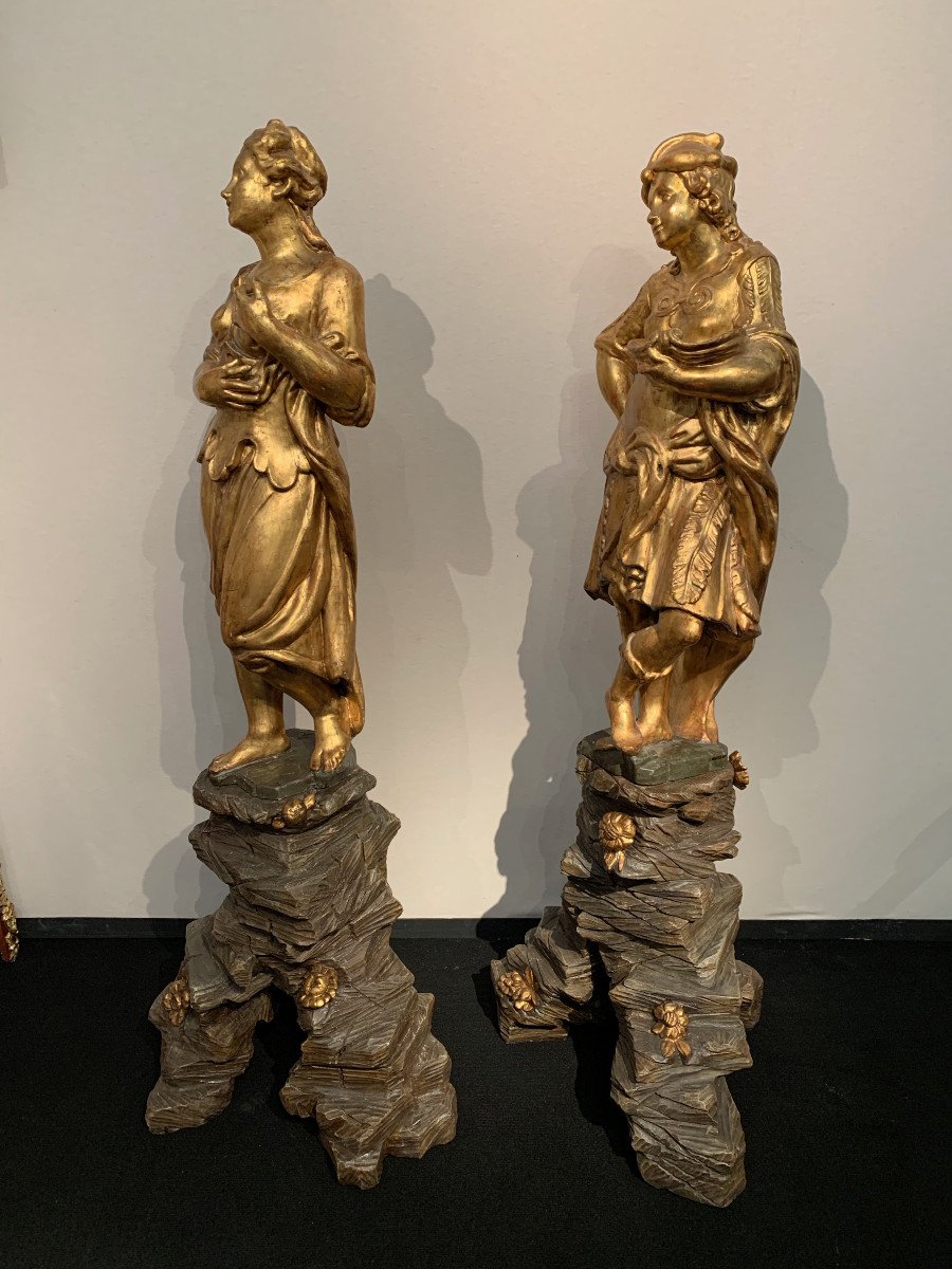 Pair Of Genoa Statues Eighteenth Century-photo-3