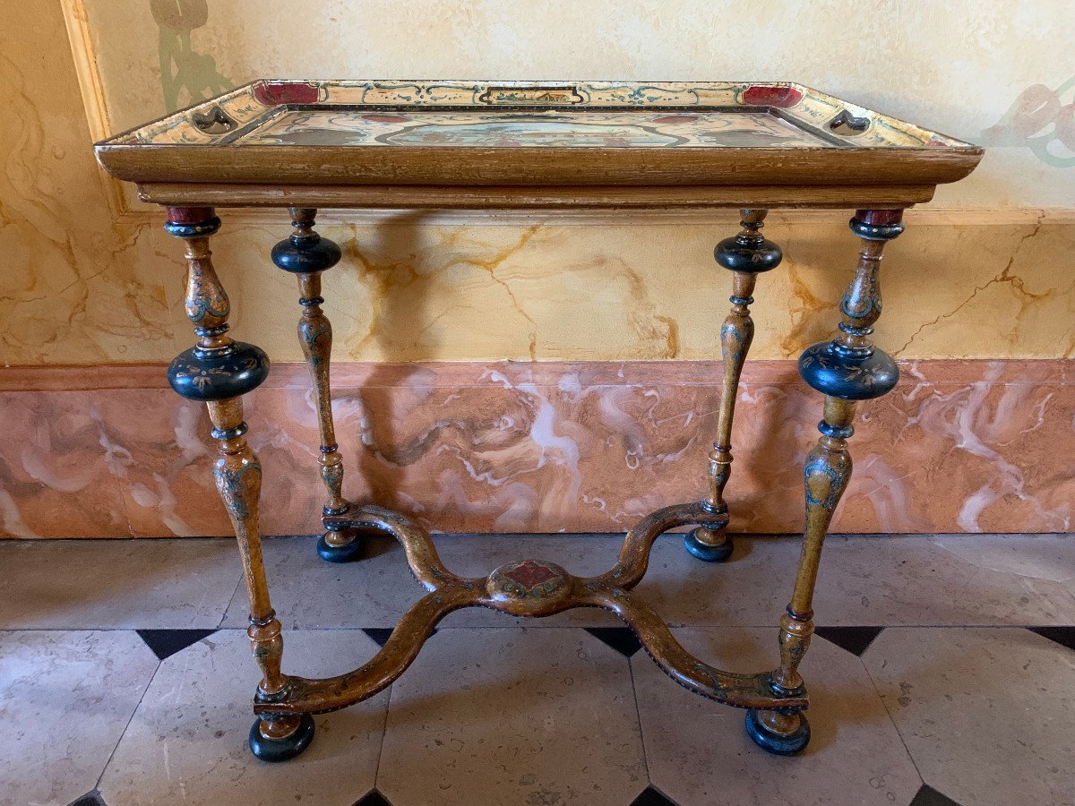 Cabaret Table Early 18th Century, Italy-photo-7