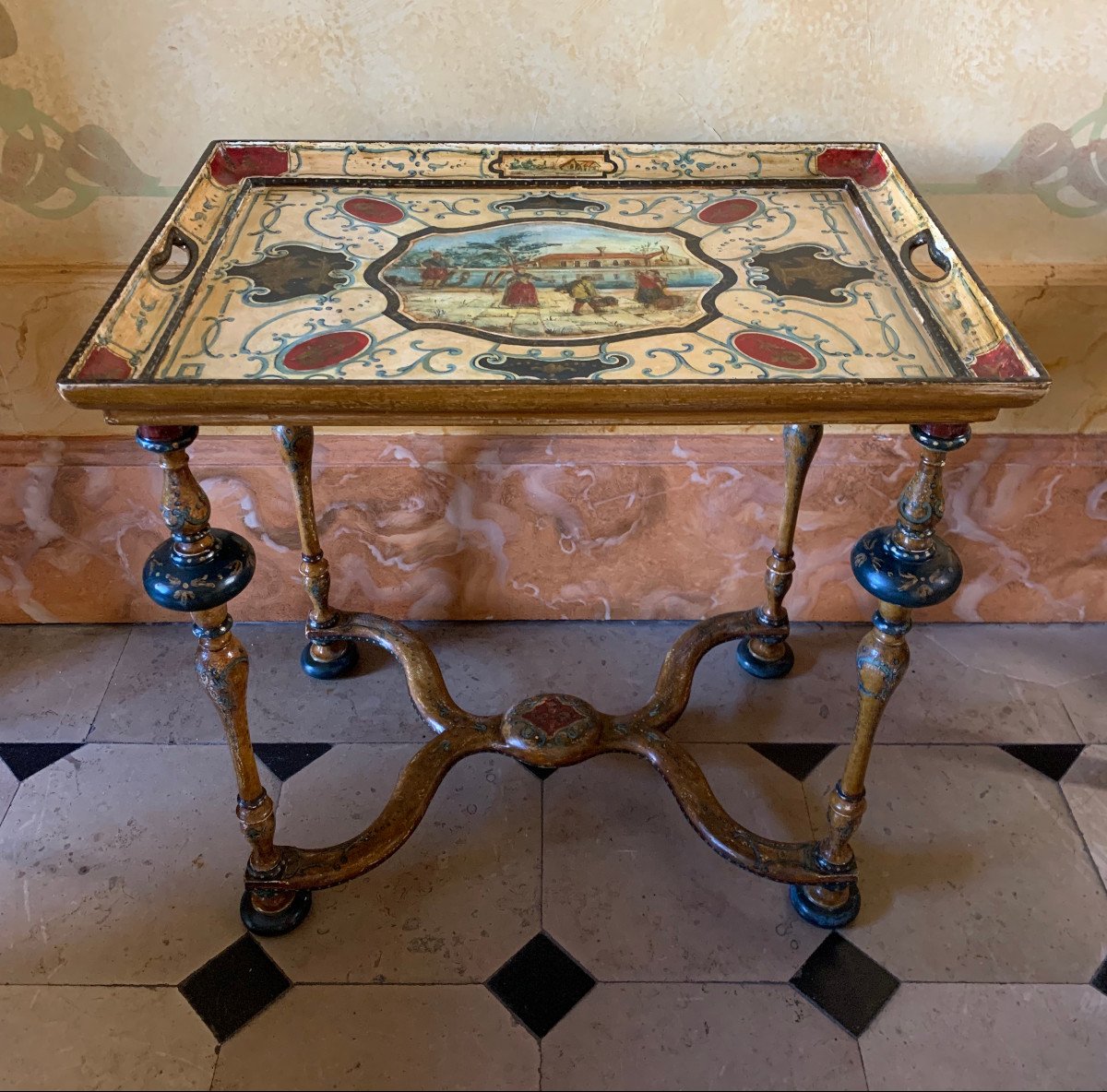 Cabaret Table Early 18th Century, Italy