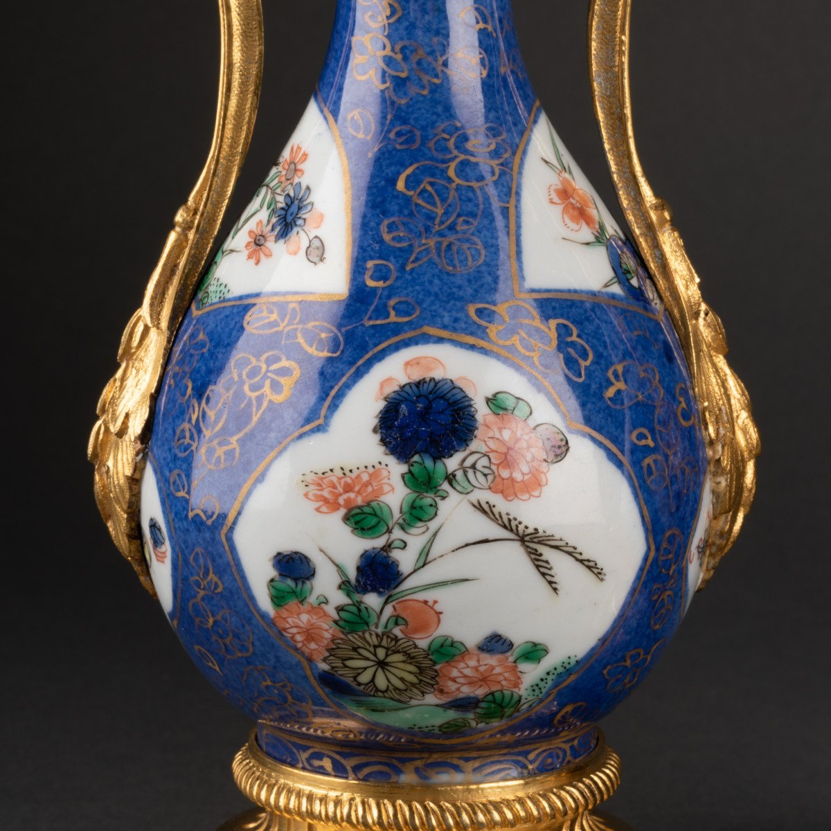Pair Of Small China Kangxi Porcelain Vases-photo-3