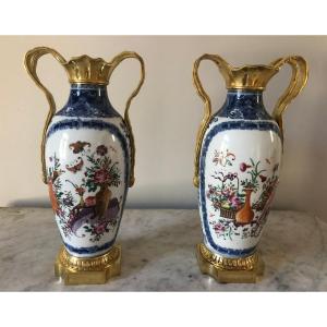 Paire de vases Qianlong