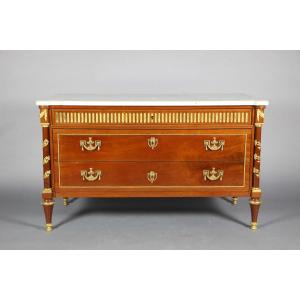 Large Louis XVI Period Chest Of Drawers Stamped Joseph Feurstein