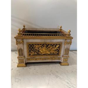 Boîte à musique formant Jardinière d'époque LOUIS XVI