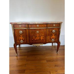 Antique Chest Of Drawers From The Louis XV–louis XVI Transition Period, Attributed To Topino