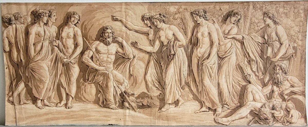 Dessin Néoclassique, Vers 1800.