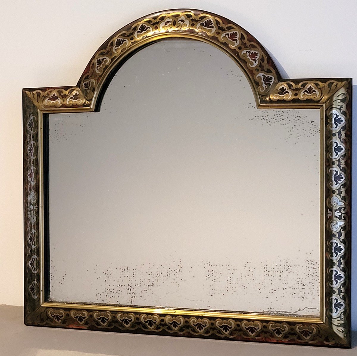 Table Mirror In “boulle” Marquetry, Louis XIV Period.