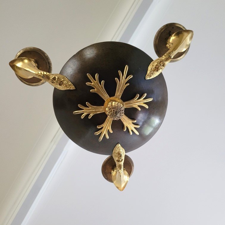 Empire Period Alcove Chandelier. -photo-4