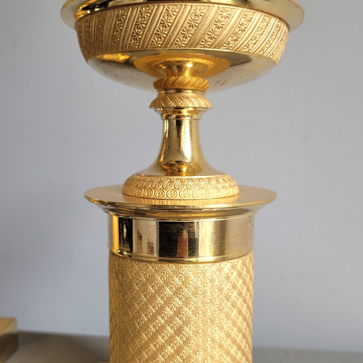 Paire de Cassolettes en Corbeilles, Epoque Empire.-photo-4