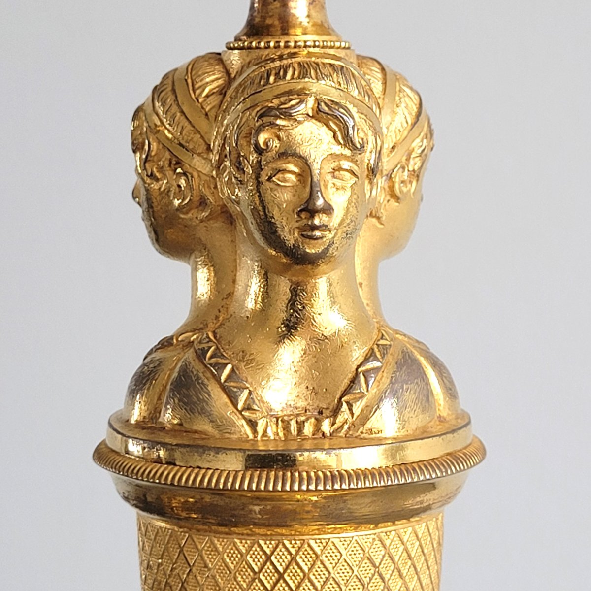 Paire de Flambeaux d'Epoque Empire.-photo-4