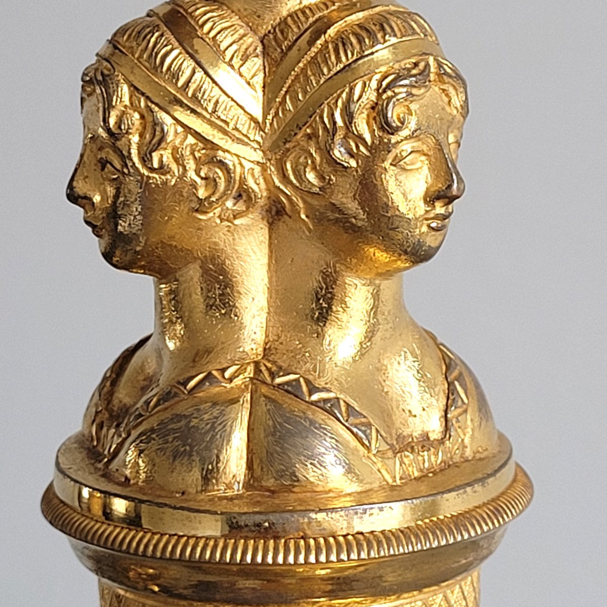 Paire de Flambeaux d'Epoque Empire.-photo-1