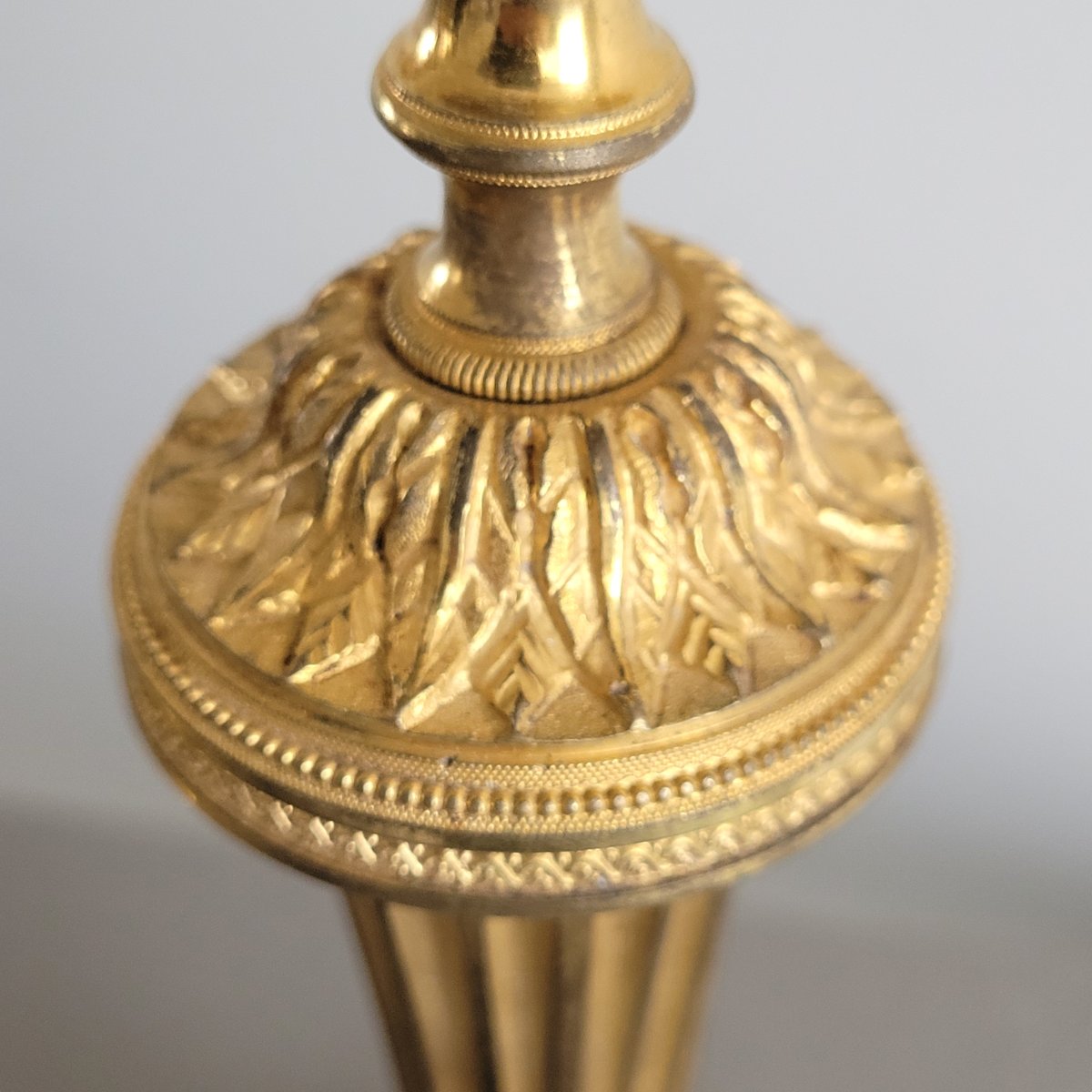Pair Of Louis XVI Period Candlesticks.-photo-1