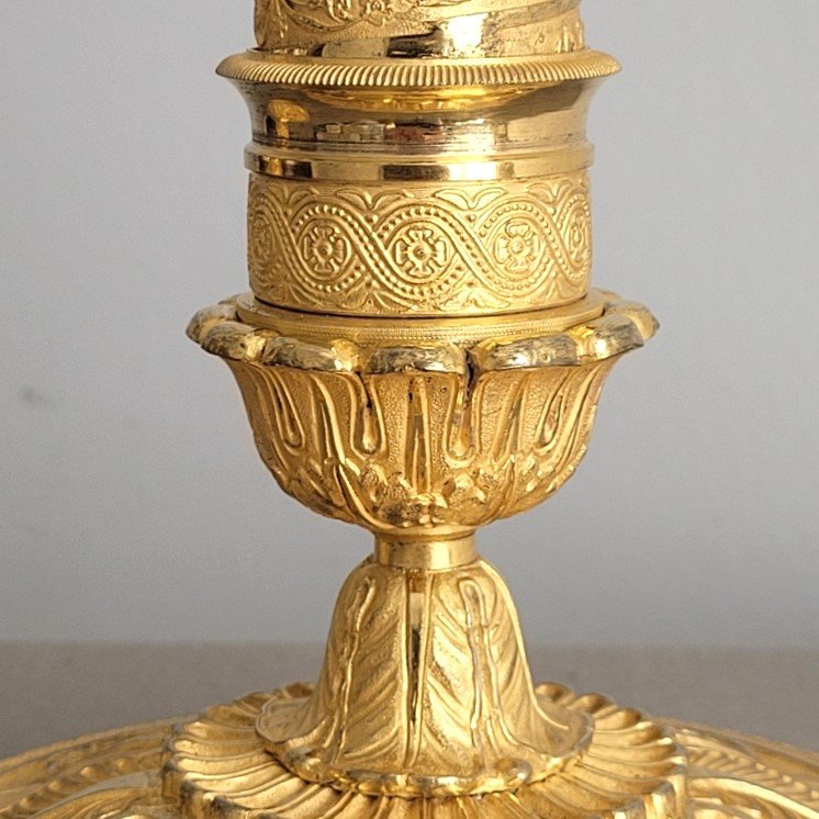 Pair Of Empire Period Flambeaux.-photo-3