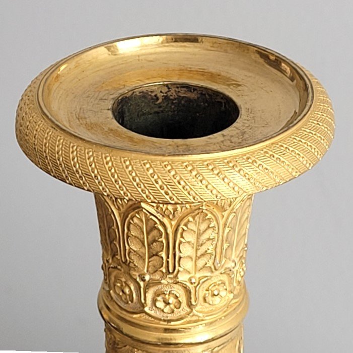 Pair Of Empire Period Flambeaux.-photo-2