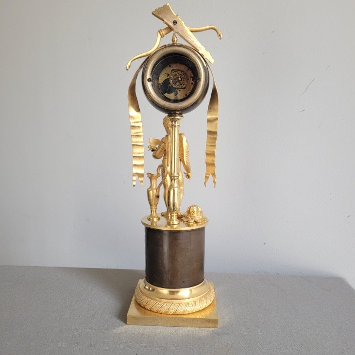 Pendulette d'Epoque Empire.-photo-3