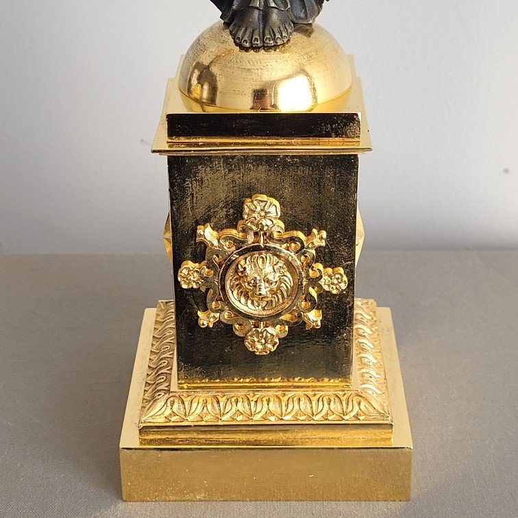 Paire de Candélabres d'Epoque Empire.-photo-2