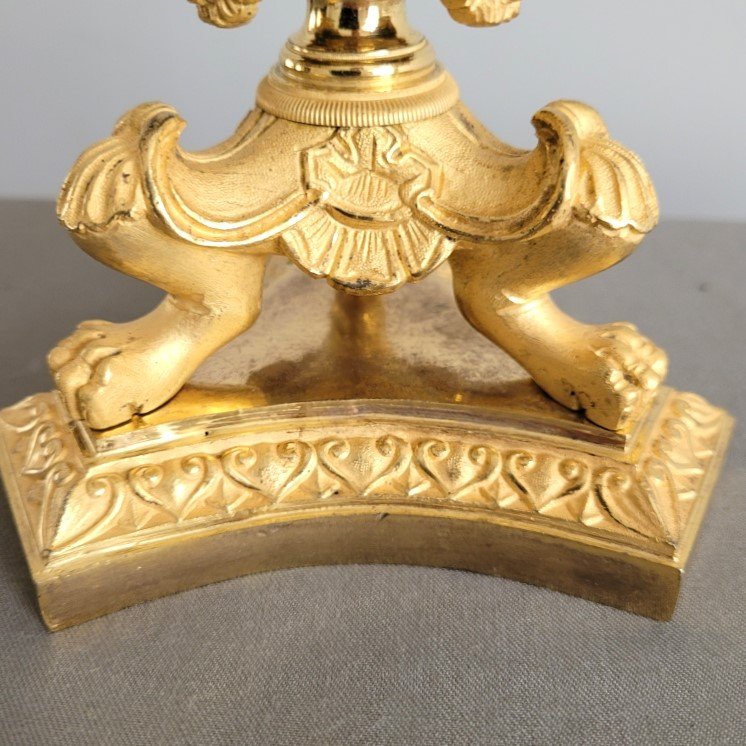 Bougeoir d'Epoque Restauration. Vers 1825.-photo-3