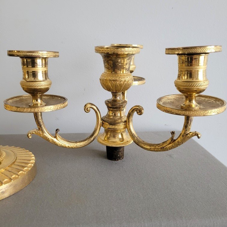 Pair Of Candelabras Attributed To André-antoine Ravrio. Circa 1805.-photo-7