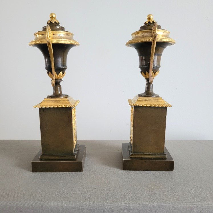 Pair Of Directoire-style Cassolettes, Late 18th Century.-photo-3