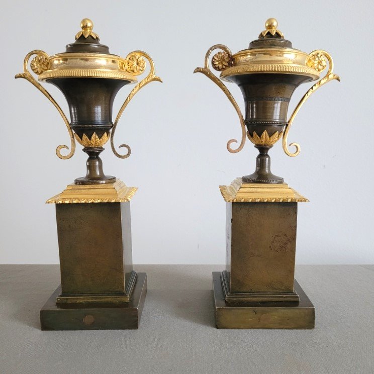 Pair Of Directoire-style Cassolettes, Late 18th Century.-photo-4