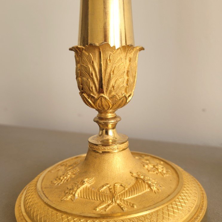 Paire de Flambeaux d'Epoque Empire.-photo-3