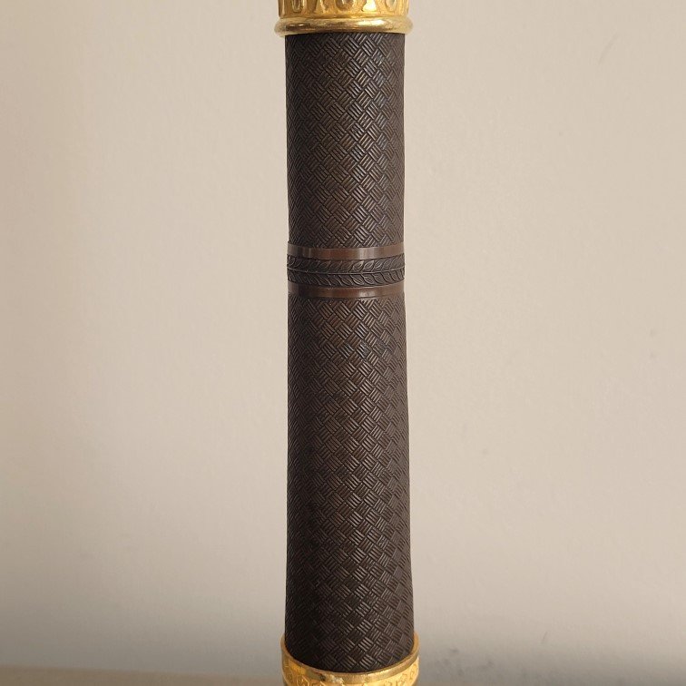 Pair Of Candlesticks With Two Patinas, Circa 1815–1820-photo-4