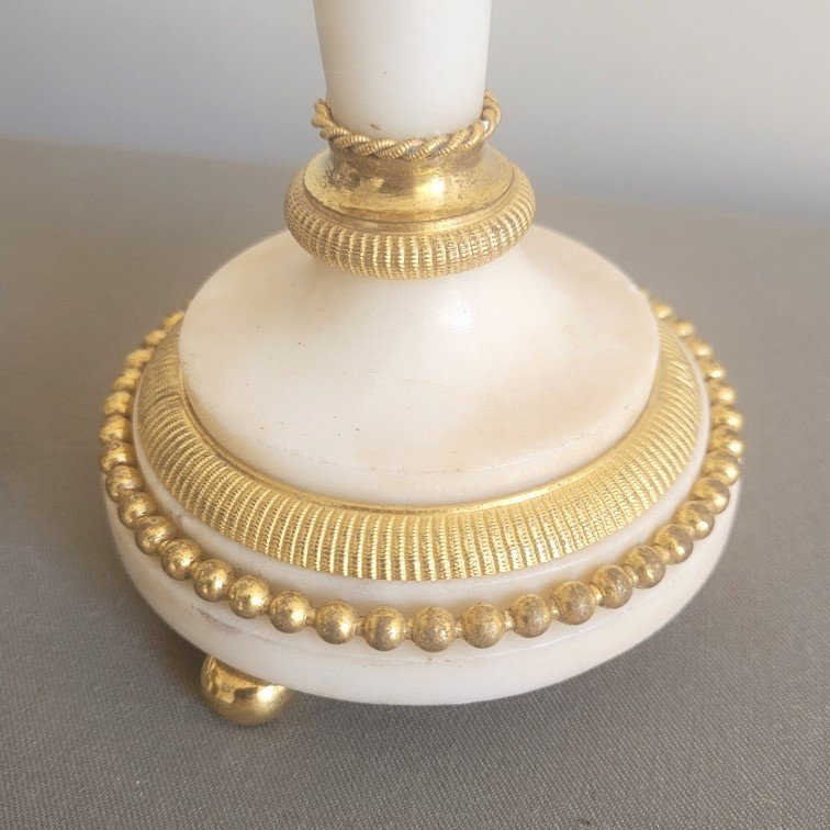 Pair Of Louis XVI-era Candlesticks.-photo-3