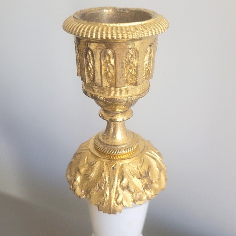 Pair Of Louis XVI-era Candlesticks.-photo-2
