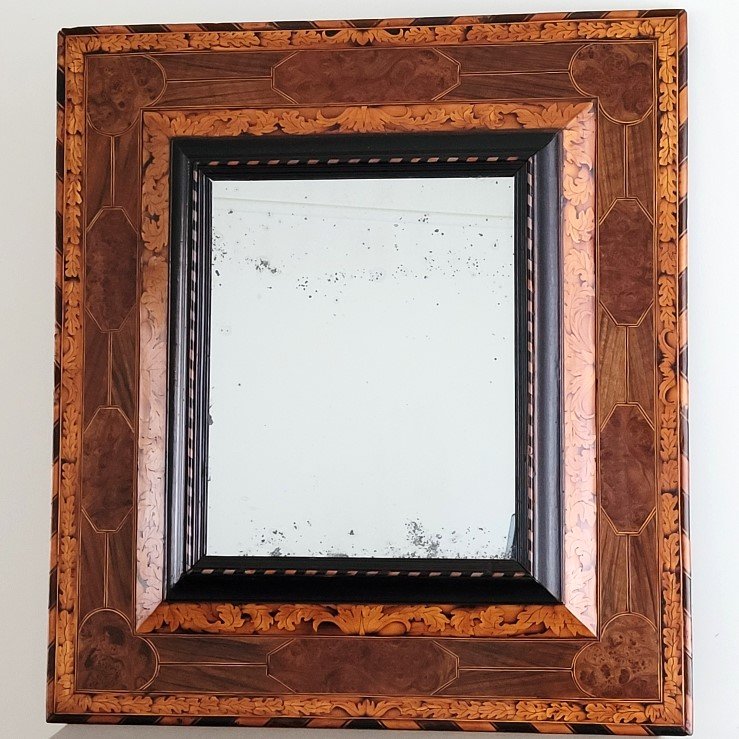 Louis XIV Mirror Attributed To Thomas Hache. Late 17th Century.