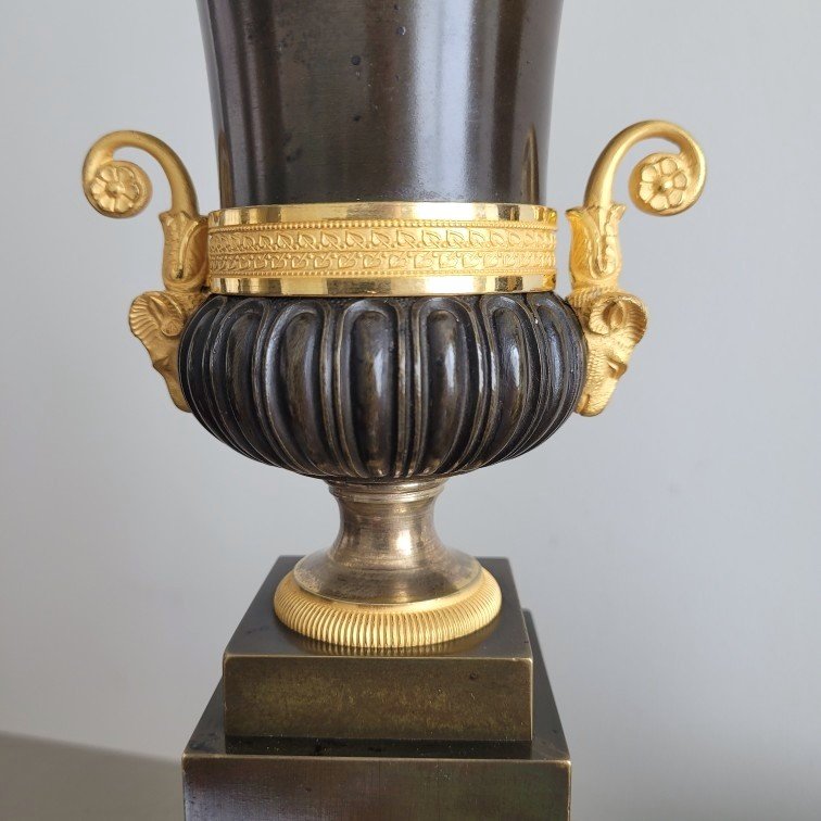 Pair Of Neoclassical Vases From The Restoration Period, Circa 1820.-photo-3