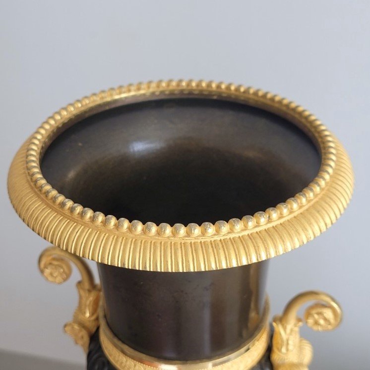 Pair Of Neoclassical Vases From The Restoration Period, Circa 1820.-photo-5