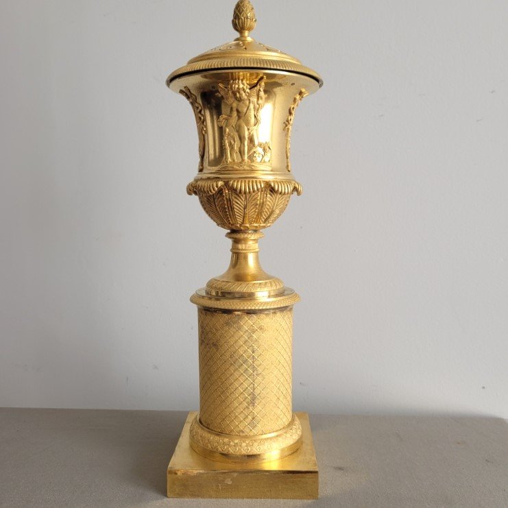 Empire-era Potpourri Vase Double As A Candleholder.-photo-2