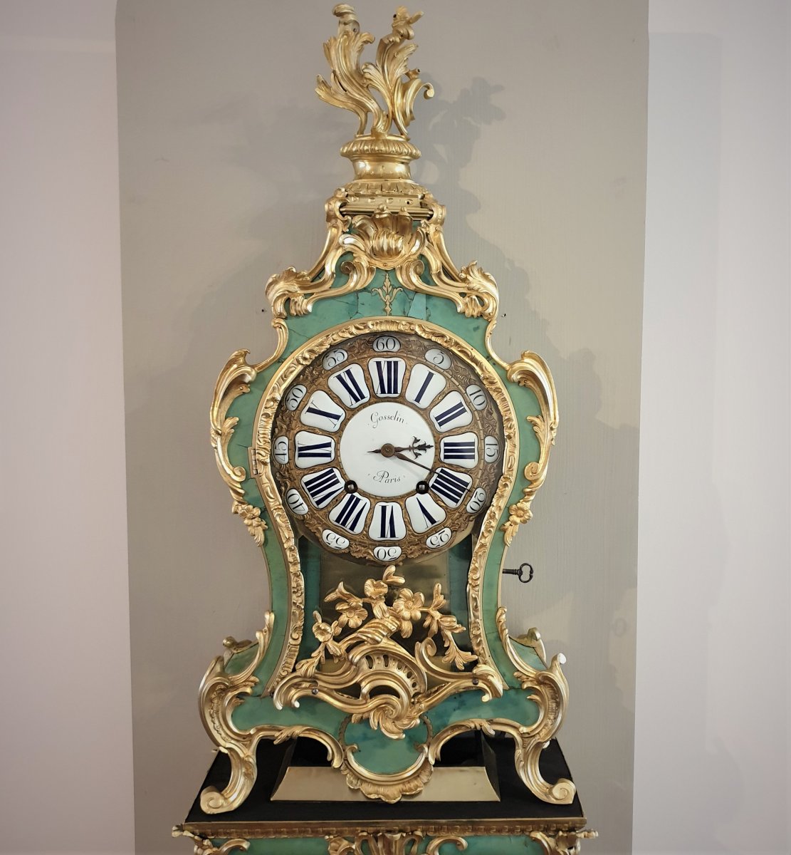 Cartel en Corne Verte d'Epoque Louis XV-photo-2