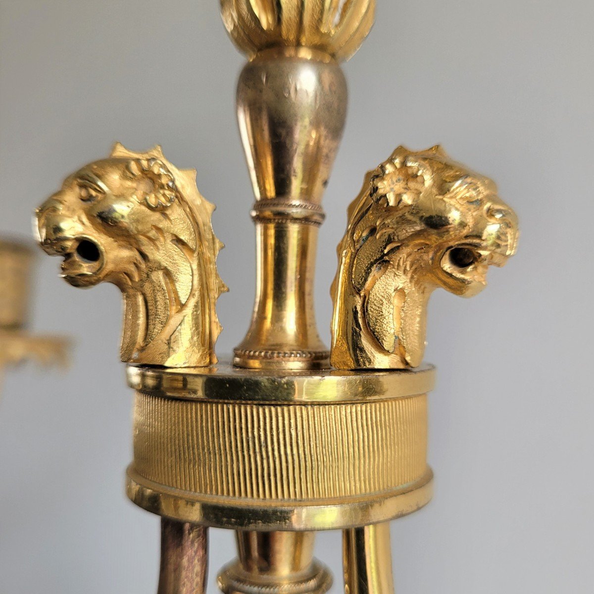 Pair Of Egyptian Candelabras, Consulate Period.-photo-2