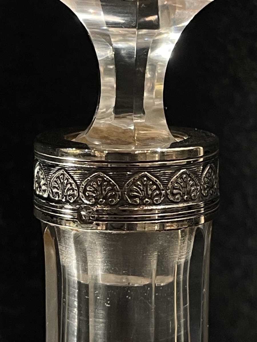 BACCARAT. Carafe a liqueurs monture ARGENT-photo-2