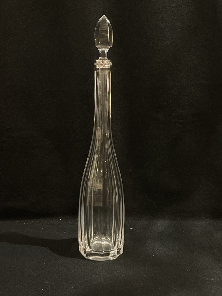BACCARAT. Carafe a liqueurs monture ARGENT